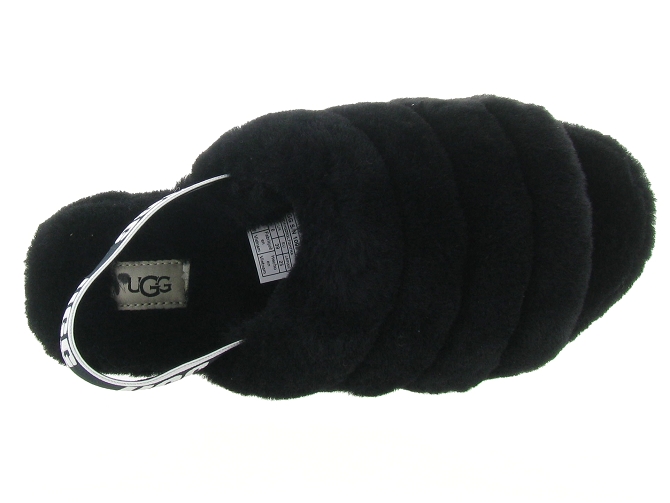 Ugg australia chaussons et pantoufles fluff yeah slide noir4646801_2