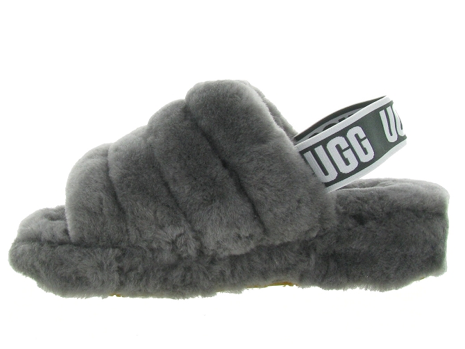 Ugg australia chaussons et pantoufles fluff yeah slide gris4646802_4