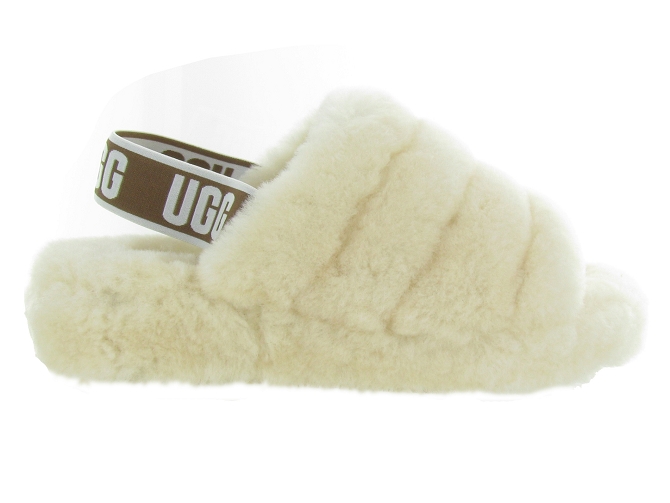 Ugg australia chaussons et pantoufles fluff yeah slide ecru4646803_2