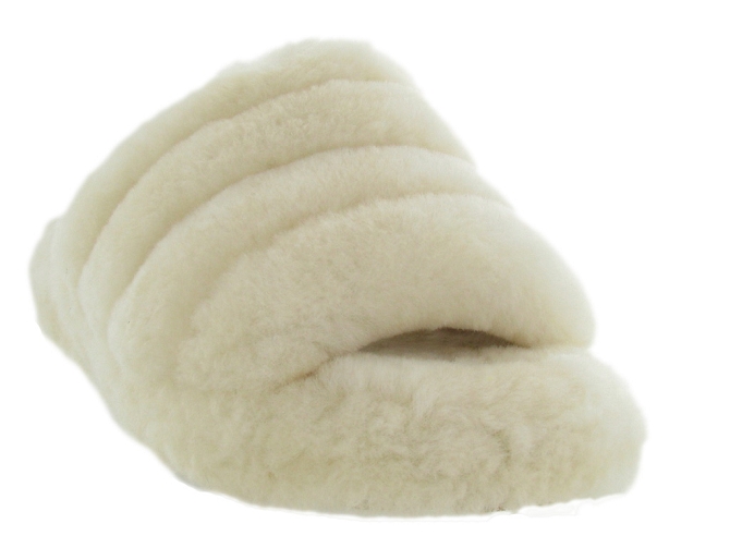 Ugg australia chaussons et pantoufles fluff yeah slide ecru4646803_3