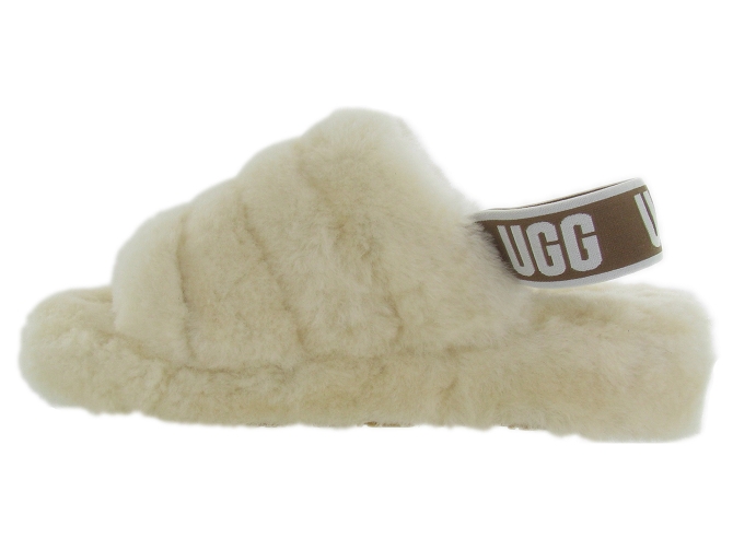 Ugg australia chaussons et pantoufles fluff yeah slide ecru4646803_4