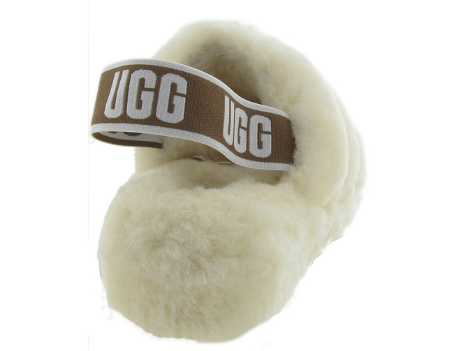 Ugg australia chaussons et pantoufles fluff yeah slide ecru4646803_5