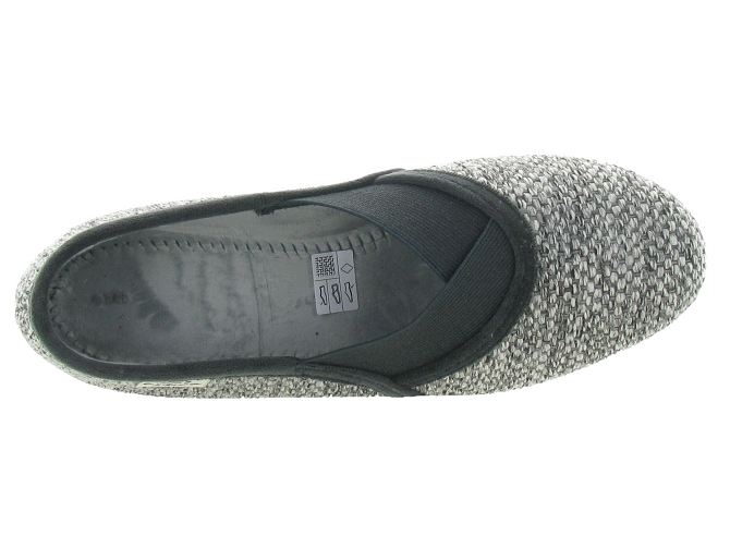 chaussons et pantoufles - Ballerines - femme - Toile  - Gris - La maison de l espadrille4659101_3