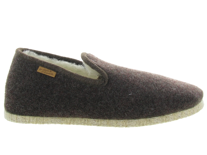 chaussons et pantoufles - Charentaises - homme - Synthétique - Marron - La maison de l espadrille4660301_2