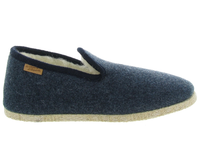 chaussons et pantoufles - Charentaises Hiver - homme - Synthétique - Bleu Marine - La maison de l espadrille4660302_2