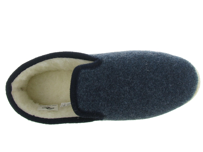 chaussons et pantoufles - Charentaises Hiver - homme - Synthétique - Bleu Marine - La maison de l espadrille4660302_3