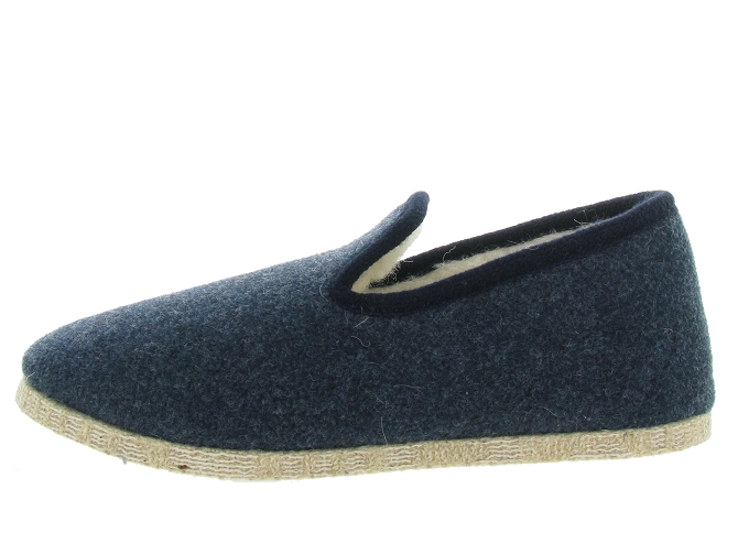 chaussons et pantoufles - Charentaises Hiver - homme - Synthétique - Bleu Marine - La maison de l espadrille4660302_4