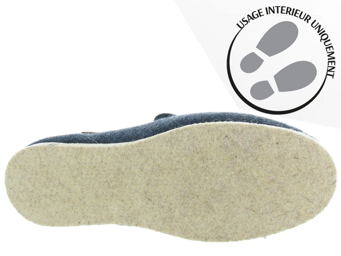 chaussons et pantoufles - Charentaises Hiver - homme - Synthétique - Bleu Marine - La maison de l espadrille4660302_6