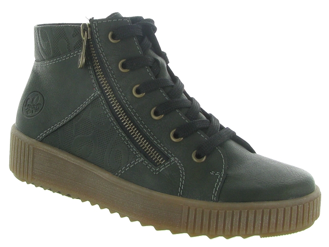 chaussures a lacets - Lacets détente - femme - Synthétique - Kaki - Rieker