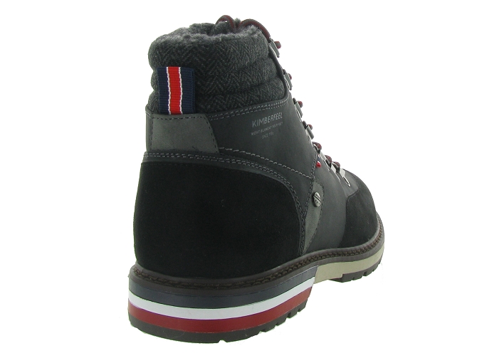 chaussures a lacets - Confort et décontracté - homme - Synthétique - Noir - Kimberfeel4690201_5