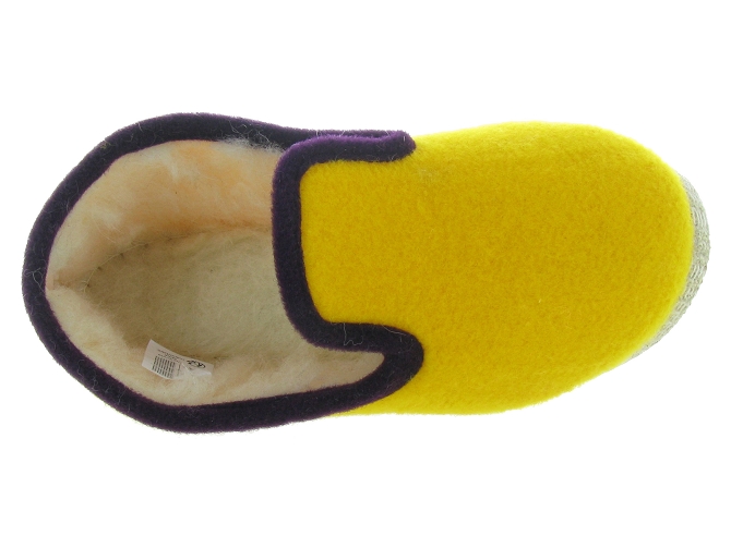 chaussons et pantoufles - Charentaise - femme - Textile - Jaune - Rondinaud4691203_3