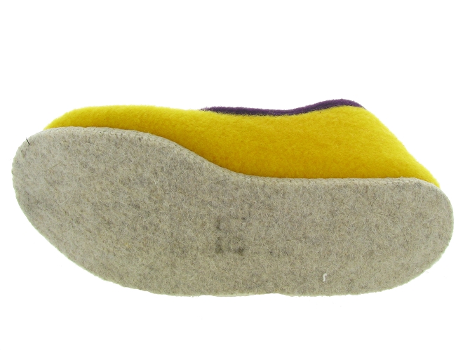 chaussons et pantoufles - Charentaise - femme - Textile - Jaune - Rondinaud4691203_5
