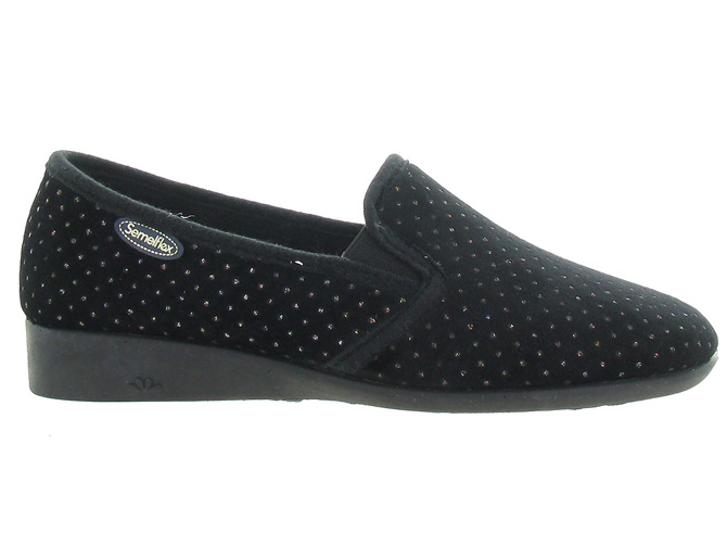 Semelflex chaussons et pantoufles marie christine noir4694301_2