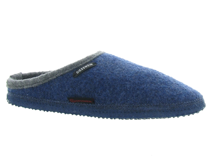 chaussons et pantoufles - Mules Sabots - homme - Laine - Bleu - Giesswein