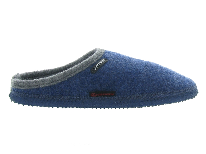 chaussons et pantoufles - Mules Sabots - homme - Laine - Bleu - Giesswein4694702_2