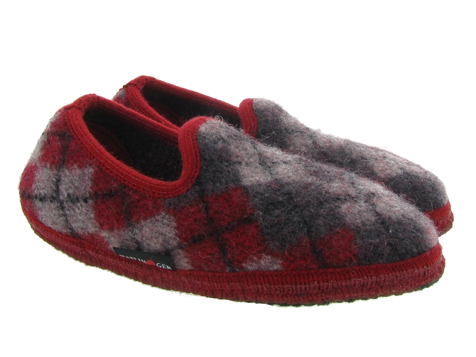 chaussons et pantoufles -  - femme - Feutrine - Rouge - Haflinger