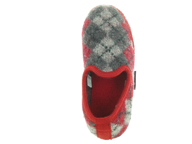 chaussons et pantoufles -  - femme - Feutrine - Rouge - Haflinger4695502_2