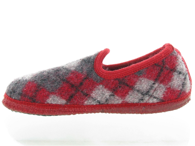 chaussons et pantoufles -  - femme - Feutrine - Rouge - Haflinger4695502_4