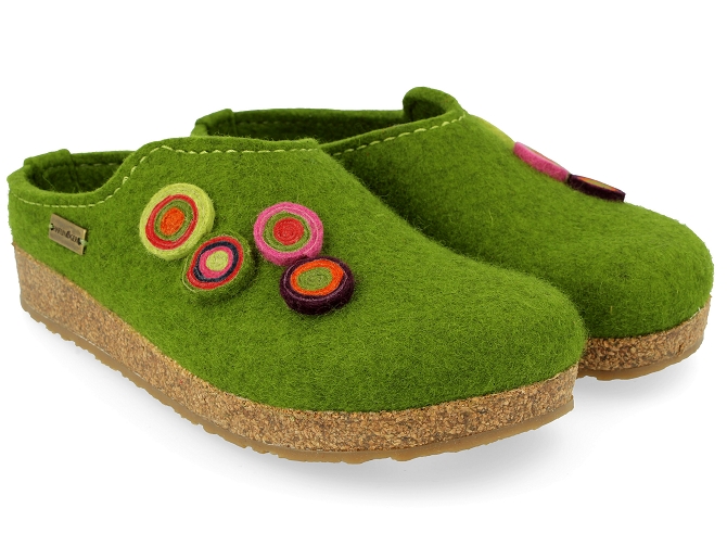 Haflinger chaussons et pantoufles kanon vert