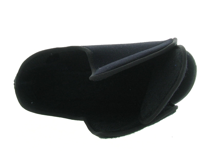 chaussons et pantoufles - Montant - femme - Toile  - Noir - Fargeot4700101_3