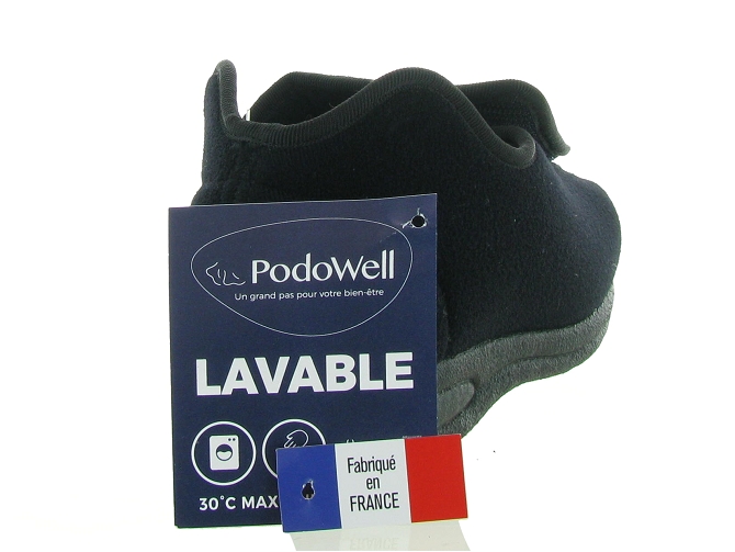 chaussons et pantoufles - Montant - femme - Toile  - Noir - Fargeot4700101_5