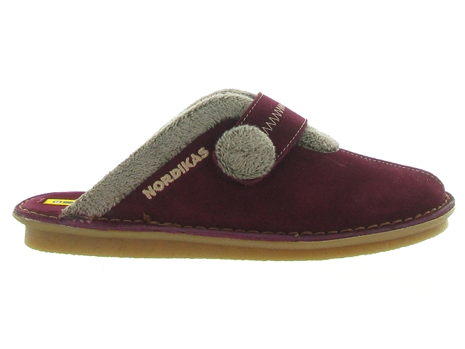chaussons et pantoufles - Mules Sabots - femme - Synthétique - Bordeaux - Nordikas4700302_2
