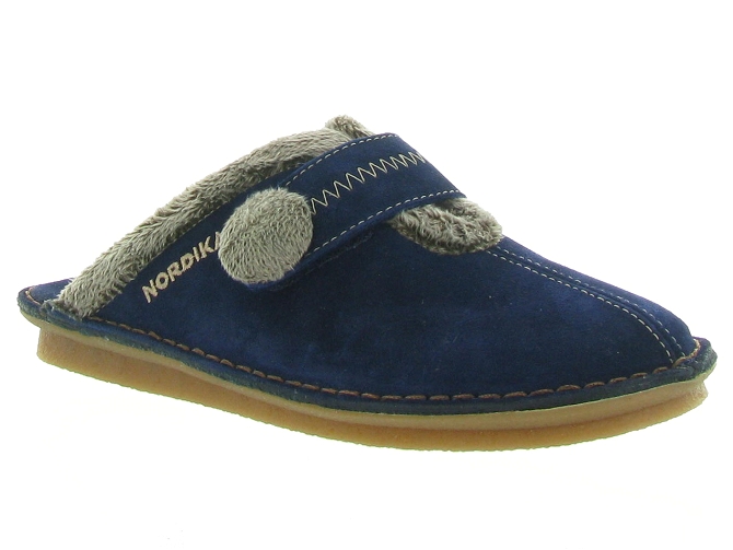 chaussons et pantoufles - Mules Sabots - femme - Synthétique - Bleu Marine - Nordikas