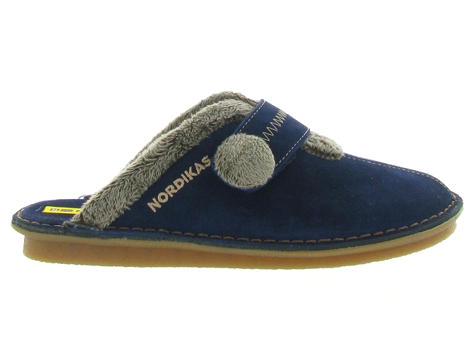 chaussons et pantoufles - Mules Sabots - femme - Synthétique - Bleu Marine - Nordikas4700303_2