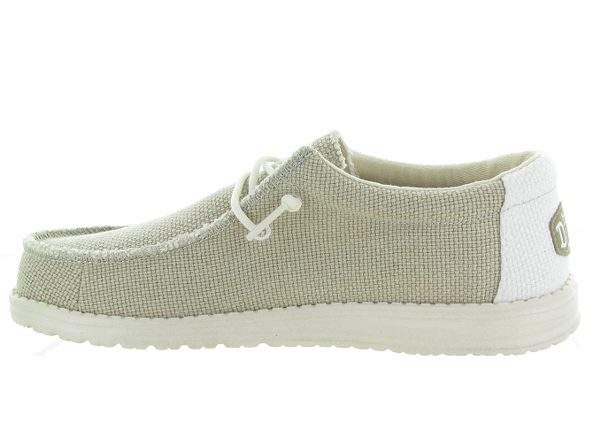 baskets et sneakers - Confort - homme - Toile  - Beige - Hey dude4703601_4