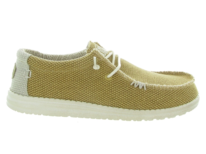 Hey dude baskets et sneakers wally naturel jaune moutarde4703609_2