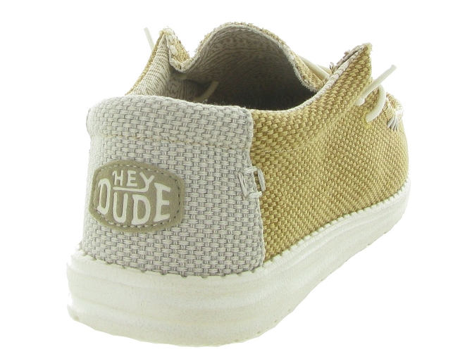Hey dude baskets et sneakers wally naturel jaune moutarde4703609_5