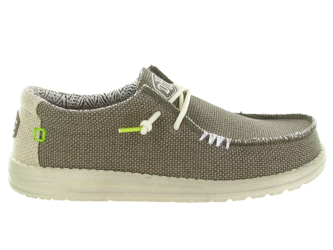 baskets et sneakers - Confort - homme - Toile  - Taupe - Hey dude4703613_2