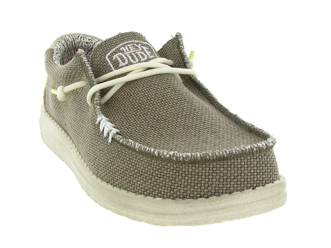 baskets et sneakers - Confort - homme - Toile  - Taupe - Hey dude4703613_3