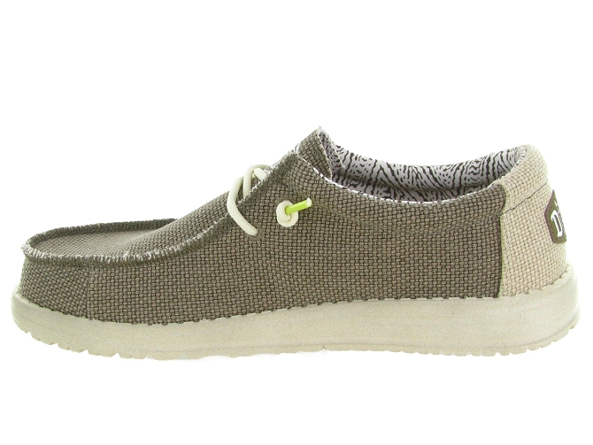 baskets et sneakers - Confort - homme - Toile  - Taupe - Hey dude4703613_4