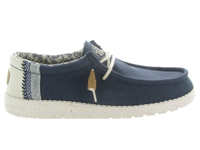 Hey dude baskets et sneakers wally linen bleu4703702_2