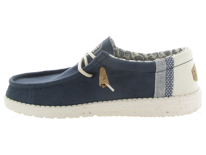Hey dude baskets et sneakers wally linen bleu4703702_4