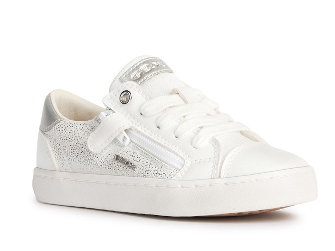 chaussures a lacets -  - junior fille - Synthétique - Blanc - Geox
