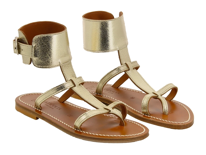 sandales et nu pieds - Casual - femme - Cuir - Or - K.jacques