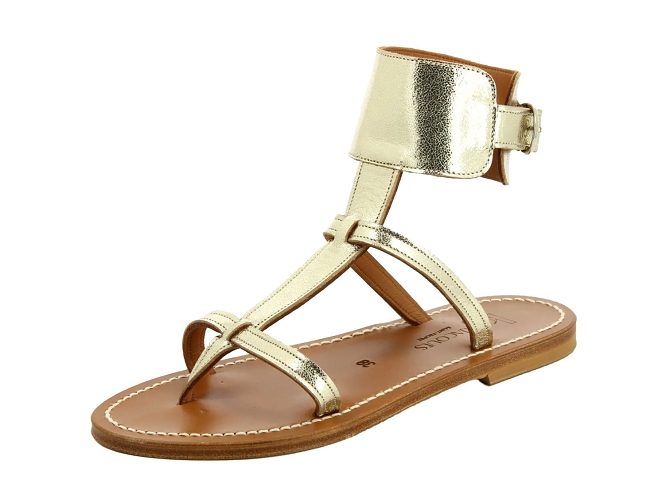 sandales et nu pieds - Casual - femme - Cuir - Or - K.jacques4711903_3