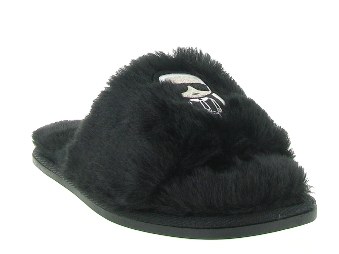 Karl lagerfeld chaussons et pantoufles salotto 2 ikonic slip noir4718301_2