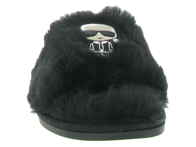 Karl lagerfeld chaussons et pantoufles salotto 2 ikonic slip noir4718301_4