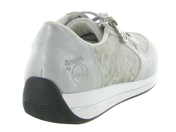 Rieker baskets et sneakers n1112 argent4720801_5