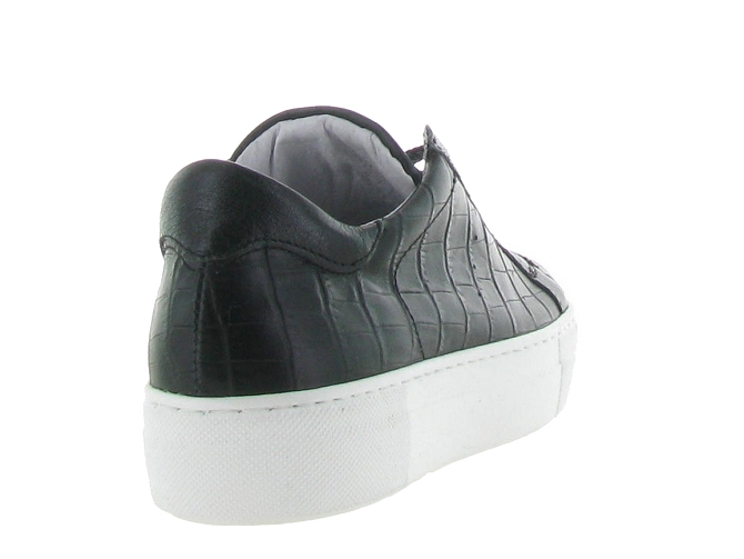 B essential baskets et sneakers be plain noir4739001_5