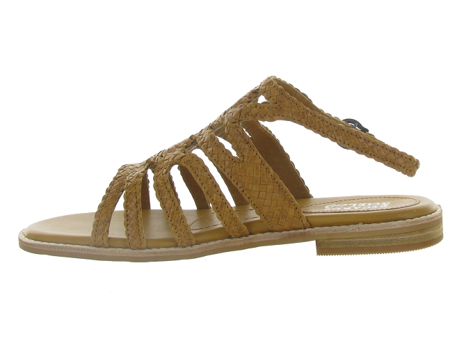 sandales et nu pieds - Confort - femme - Cuir - Marron - Regarde le ciel...4741101_4