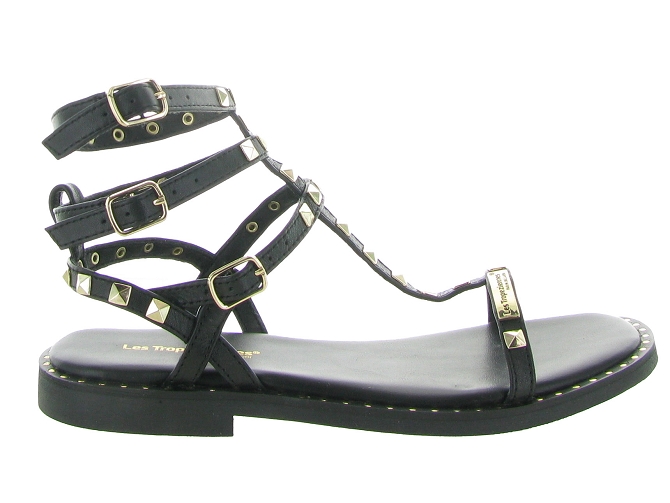 nu pieds - Confort - femme - Cuir - Noir - Les tropeziennes4744602_2