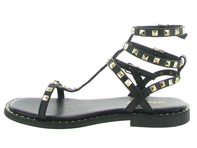 nu pieds - Confort - femme - Cuir - Noir - Les tropeziennes4744602_4