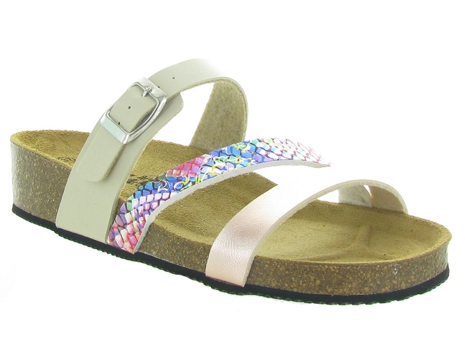 nu pieds - Mule Sabot - femme - Synthétique - Gris - La maison de l espadrille