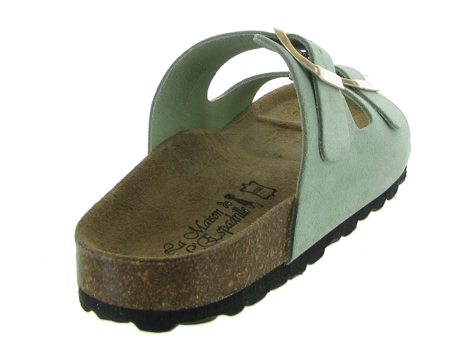 La maison de l espadrille nu pieds 3524 vert4750106_5