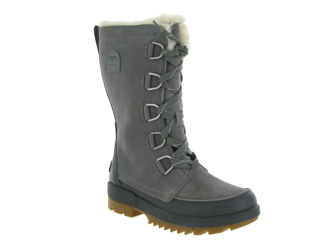 apres ski bottes fourrees - Botte de neige - femme - Nubuck - Gris - Sorel