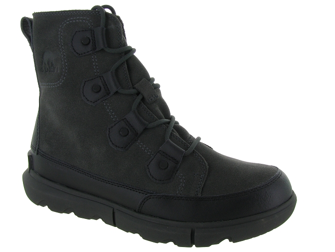 apres ski bottes fourrees - Chaussures neige - homme - Nubuck - Noir - Sorel